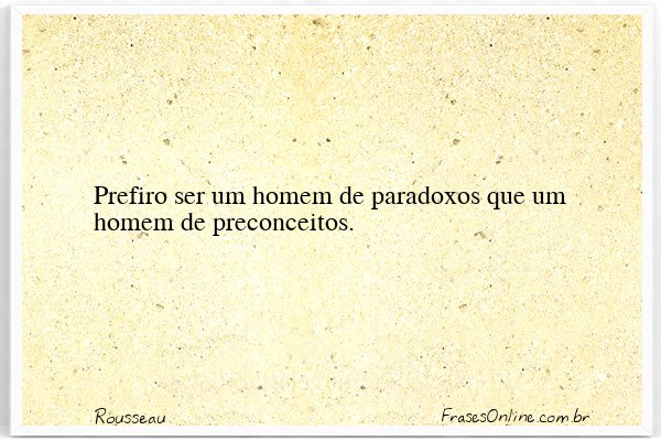 Frase de Rousseau
