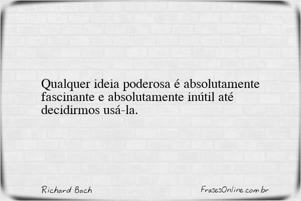 Frase de Richard Bach