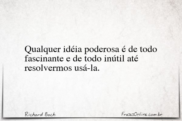 Frase de Richard Bach