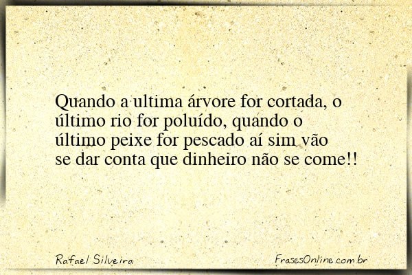 Frase de Rafael Silveira