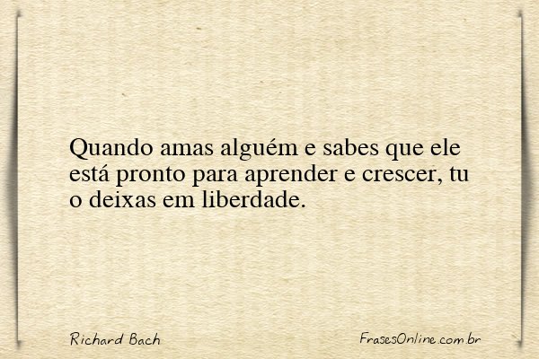 Frase de Richard Bach