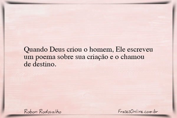 Frase de Robon Rodovalho