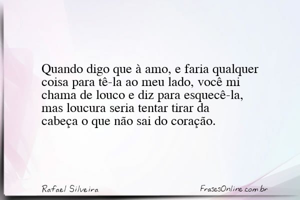 Frase de Rafael Silveira