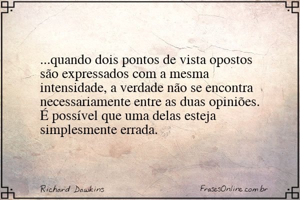 Frase de Richard Dawkins