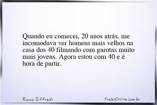 Frase de Rocco Siffredi