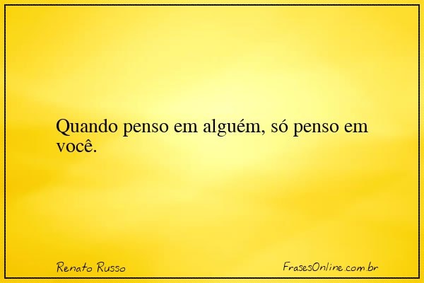 Frase de Renato Russo