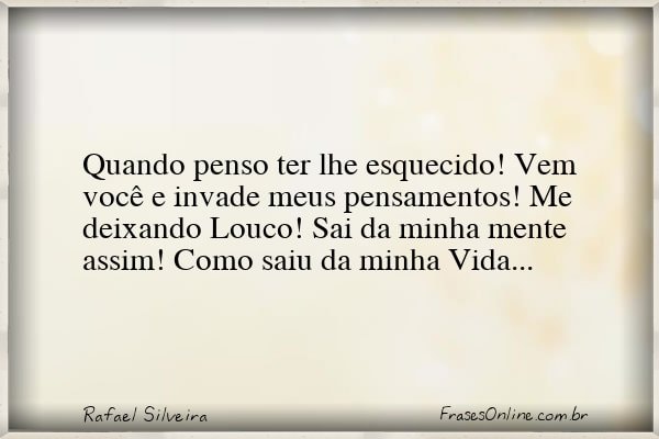 Frase de Rafael Silveira