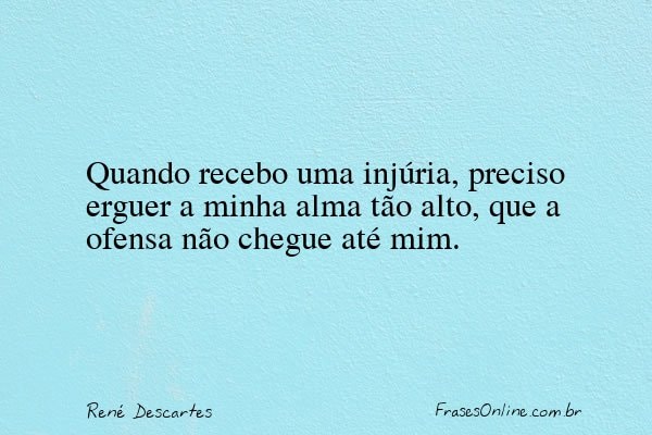 Frase de René Descartes