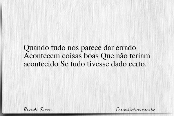 Frase de Renato Russo