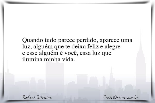 Frase de Rafael Silveira