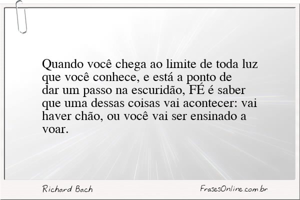 Frase de Richard Bach