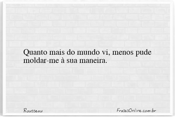 Frase de Rousseau