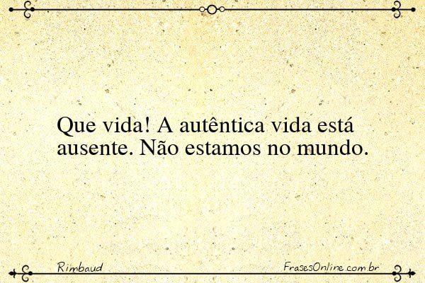 Frase de Rimbaud