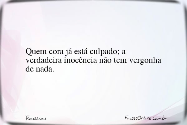 Frase de Rousseau