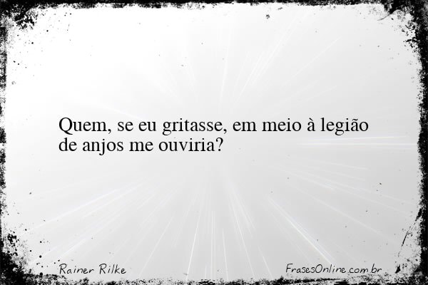 Frase de Rainer Rilke