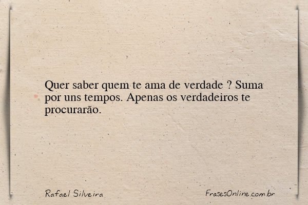 Frase de Rafael Silveira
