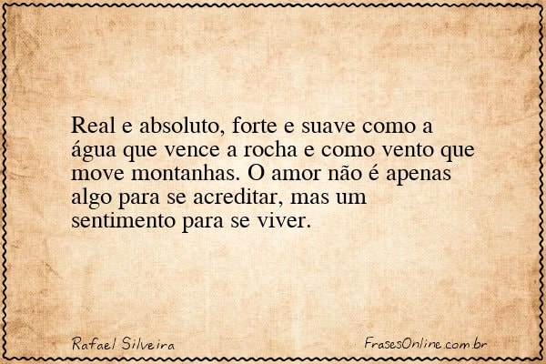 Frase de Rafael Silveira