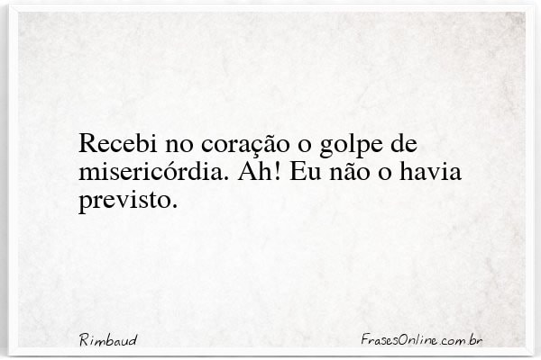 Frase de Rimbaud