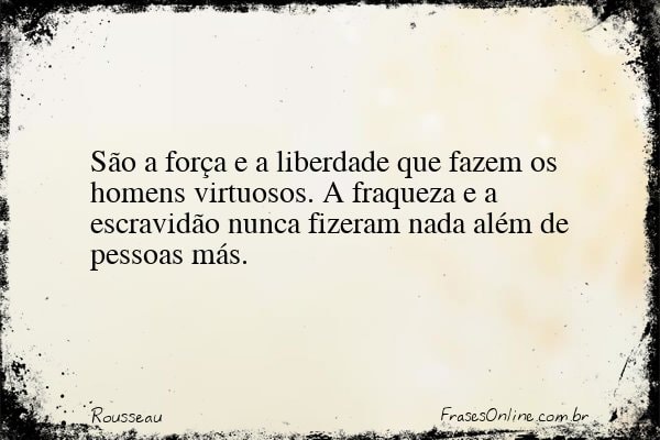 Frase de Rousseau