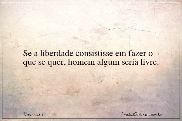 Frase de Rousseau