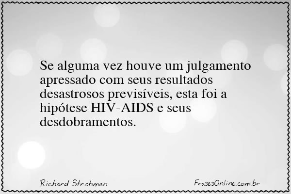 Frase de Richard Strohman