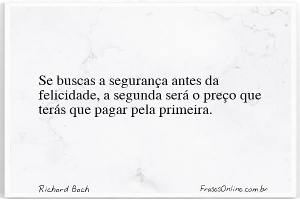 Frase de Richard Bach