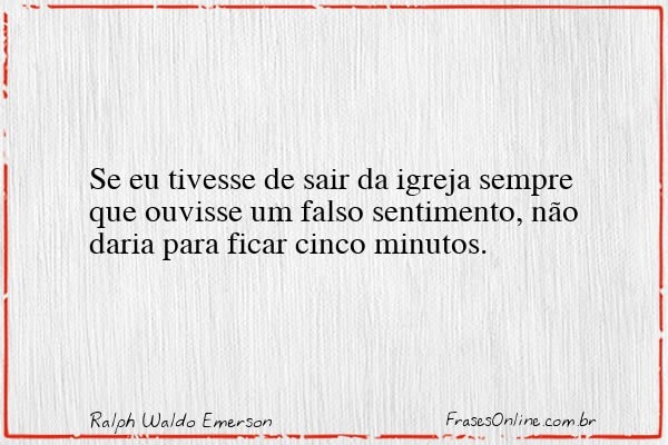 Frase de Ralph Waldo Emerson