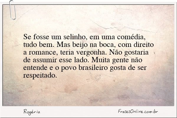 Frase de Rogéria
