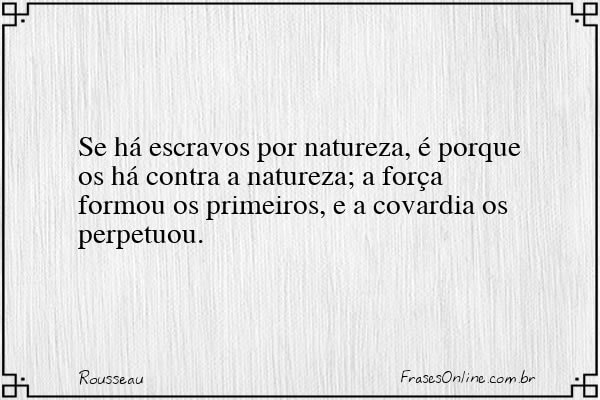 Frase de Rousseau