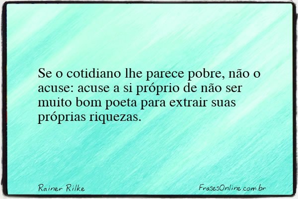 Frase de Rainer Rilke