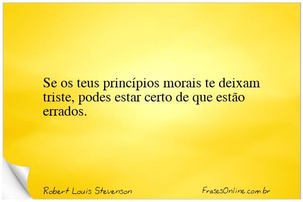 Frase de Robert Louis Stevenson