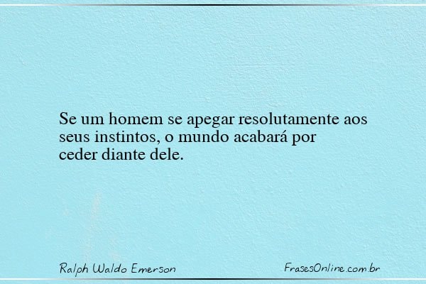 Frase de Ralph Waldo Emerson