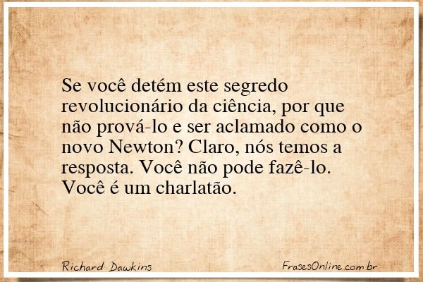 Frase de Richard Dawkins
