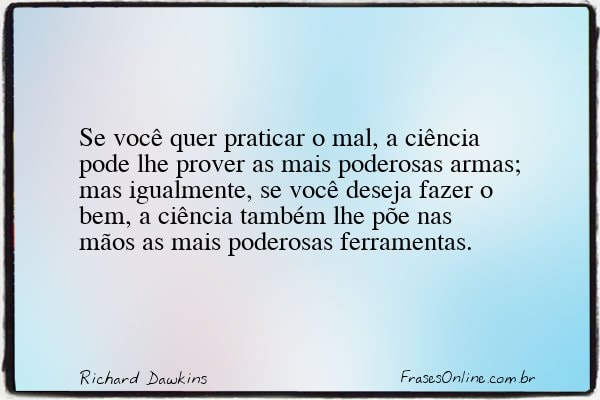 Frase de Richard Dawkins