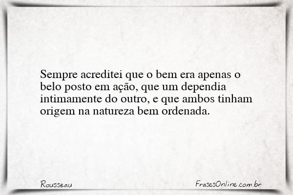 Frase de Rousseau