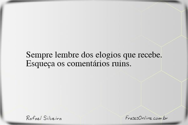 Frase de Rafael Silveira