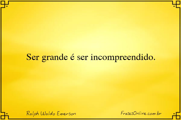 Frase de Ralph Waldo Emerson