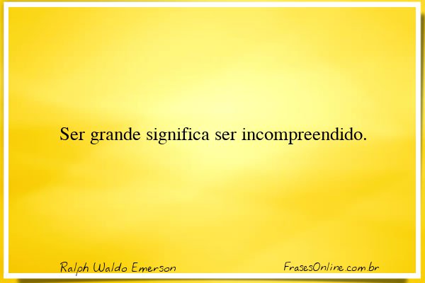Frase de Ralph Waldo Emerson