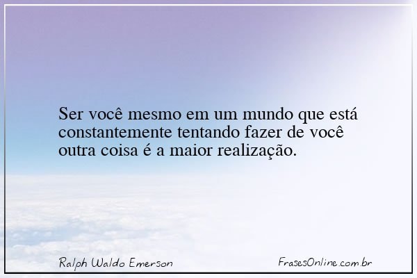 Frase de Ralph Waldo Emerson