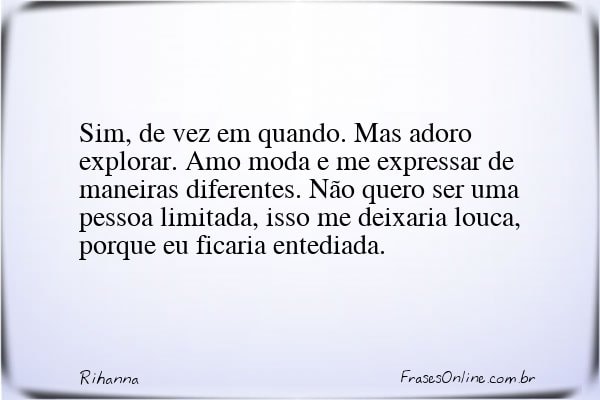 Frase de Rihanna