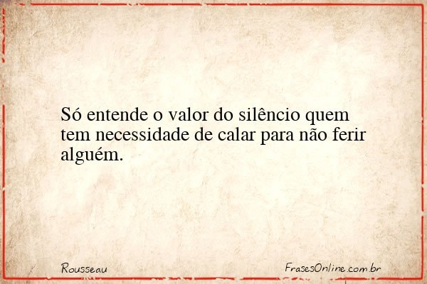 Frase de Rousseau