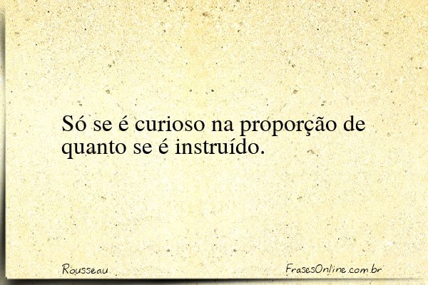 Frase de Rousseau
