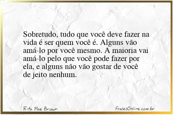 Frase de Rita Mae Brown