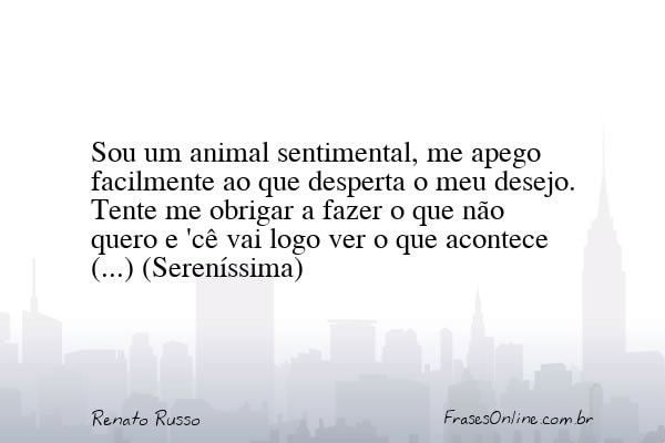Frase de Renato Russo