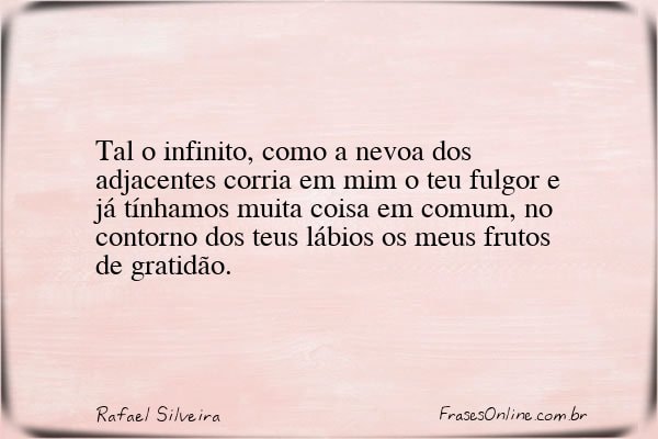 Frase de Rafael Silveira