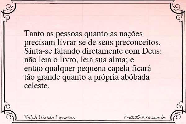 Frase de Ralph Waldo Emerson