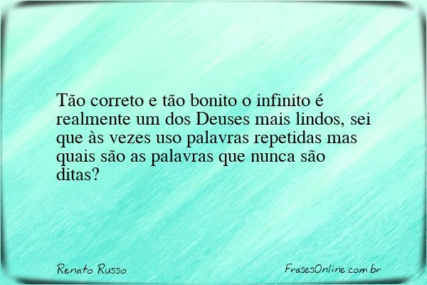 Frase de Renato Russo