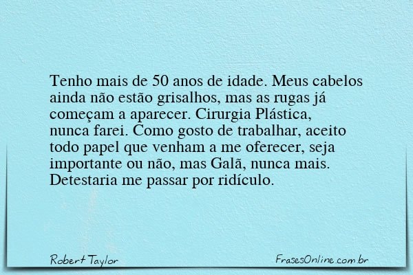 Frase de Robert Taylor