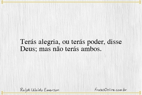 Frase de Ralph Waldo Emerson