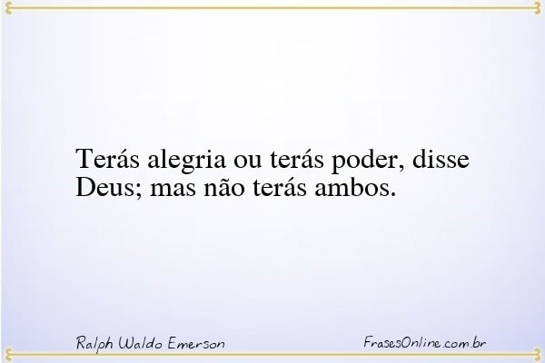 Frase de Ralph Waldo Emerson
